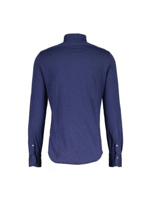 Koszula z kaszmiru Finamore niebieska