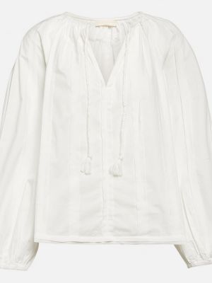 Памучна блуза Ulla Johnson бяло