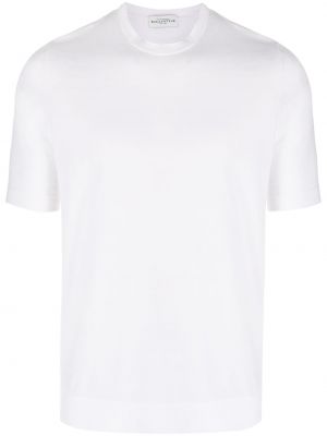 Kokvilnas t-krekls Ballantyne balts