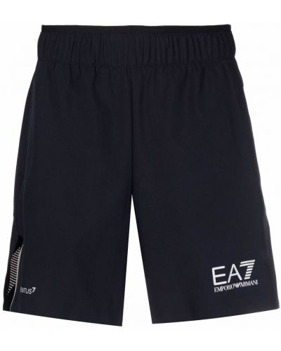 Trykt shorts Ea7 Emporio Armani blå