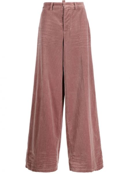 Kalhoty relaxed fit Dsquared2 růžové