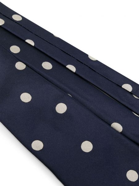 Taškuotas šilkinis kaklaraištis Paul Smith mėlyna