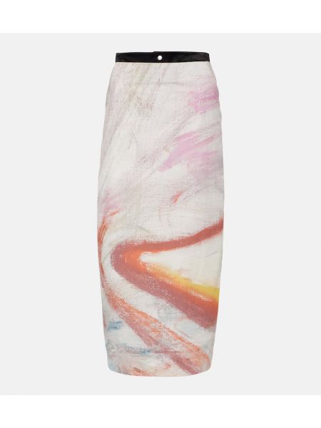 Pamučna midi suknja s printom Jacques Wei