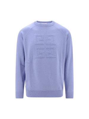 Sweter z kaszmiru Givenchy niebieski