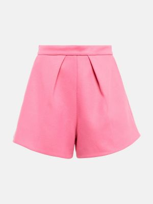 Pantaloni scurți de lână din cașmir Patou roz