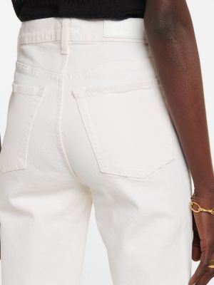 Proste jeansy z wysoką talią Re/done białe