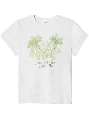 T-krekls ar apdruku Re/done balts