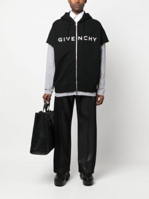 Raštuotas džemperis su gobtuvu Givenchy