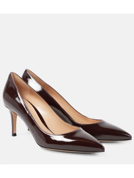 Lack läder pumps Gianvito Rossi röd