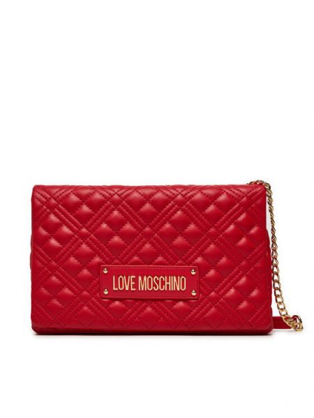 Pisemska torbica Love Moschino rdeča