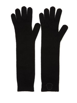 Кашемировые перчатки Moncler черные