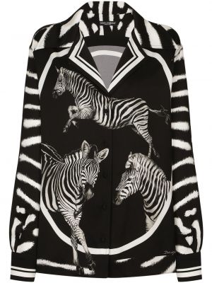 Krekls ar apdruku ar zebras rakstu Dolce & Gabbana
