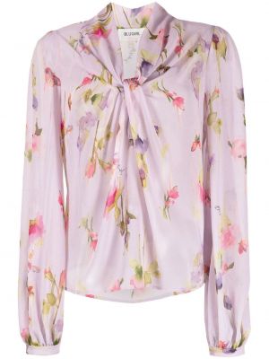 Trykt floral bluse Blugirl lilla