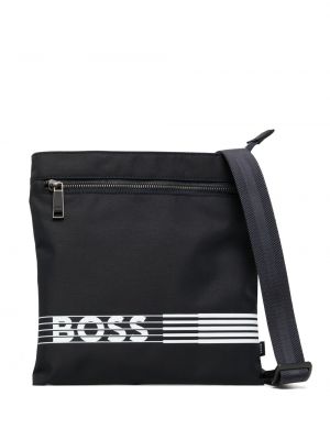 Τσάντα με σχέδιο Boss μαύρο