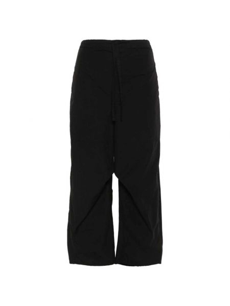 Czarne spodnie bawełniane Lemaire