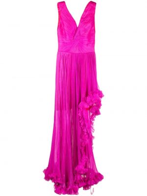 Sukienka koktajlowa z dekoltem w serek Iris Serban różowa