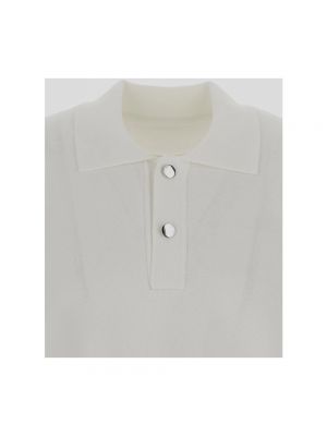 Camisa de viscosa de punto Jacquemus blanco