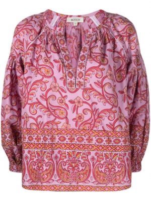 Блуза с принт с пейсли десен Boteh виолетово