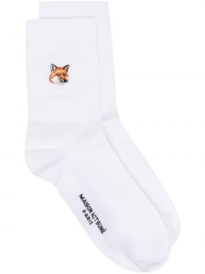 Ponožky Maison Kitsuné biela