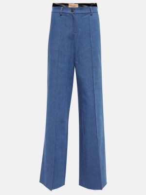 Pantalones de cintura baja Aya Muse azul