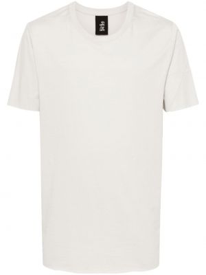 T-shirt en coton col rond Thom Krom gris