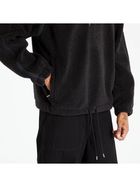 Fleece πουλόβερ με φερμουάρ Adidas Originals μαύρο