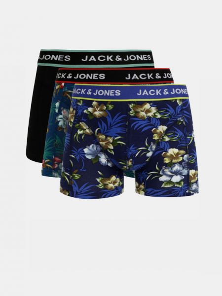 Boxeri cu model floral Jack & Jones albastru