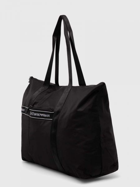 Чорна сумка шопер Ea7 Emporio Armani