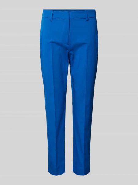Spodnie slim fit Weekend Max Mara niebieskie