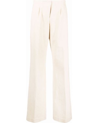 Pantalones de pana Semicouture blanco