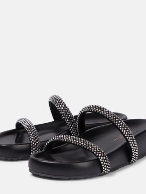 Pantofi din piele cu platformă Gianvito Rossi negru