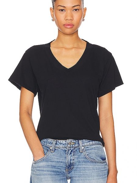 Camiseta de algodón Perfectwhitetee negro