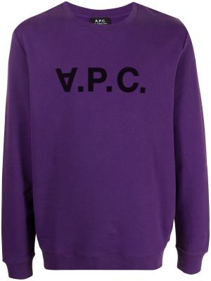 Sudadera con estampado A.p.c. violeta
