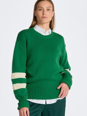 Csíkos pulóver Gant zöld