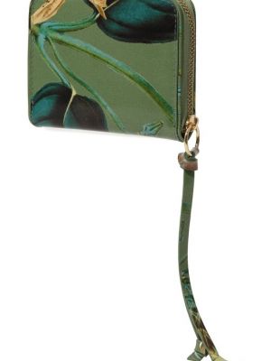 Кожаный кошелек Dries Van Noten зеленый