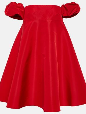 Satenska obleka Valentino rdeča