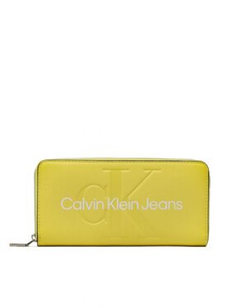 Portofel cu fermoar Calvin Klein Jeans galben