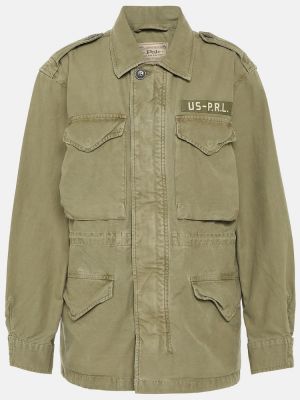 Pamučna jakna Polo Ralph Lauren zelena
