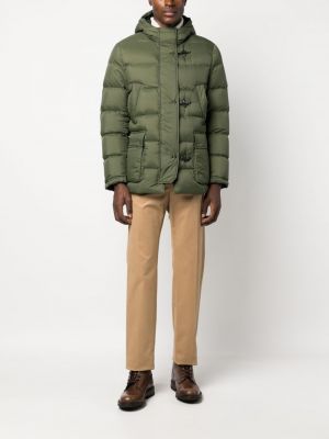 Dūnu jaka ar kapuci Fay zaļš