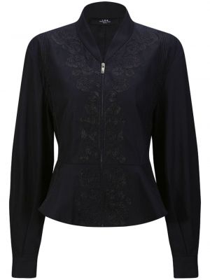Virágos hímzett dzseki Shanghai Tang fekete
