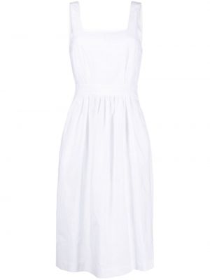 Памучна рокля Boutique Moschino бяло
