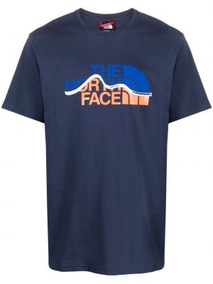 Tricou din bumbac cu imagine The North Face albastru