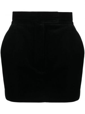 Mini suknja od samta Alex Perry crna