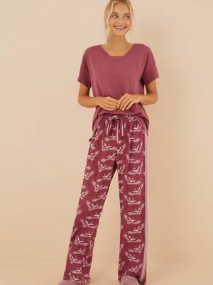 Pantaloni Women'secret roz