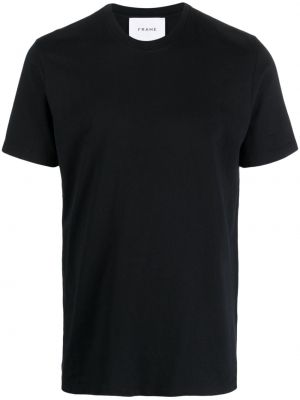 T-shirt col rond Frame noir