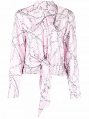 Camicia con stampa Zadig&voltaire rosa
