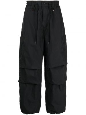 Pantaloni din bumbac cu imagine Mastermind World negru