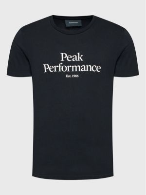 Тениска slim Peak Performance черно