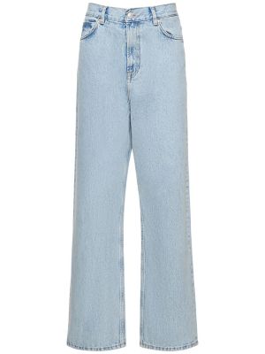 Bavlněné džíny s nízkým pasem Wardrobe.nyc modré