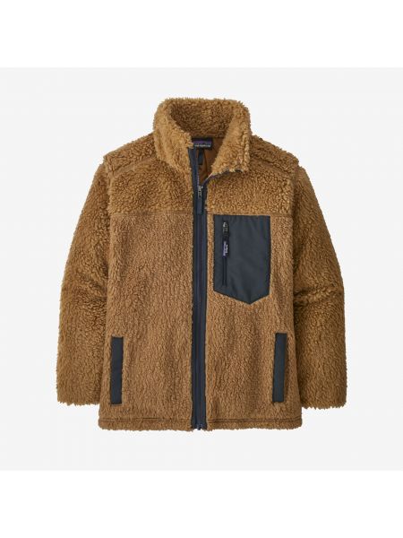 Флисовое пальто ретро Patagonia коричневое